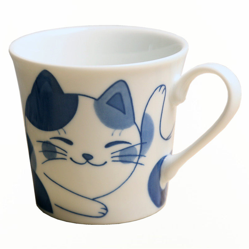 猫咪日式少女心个性风陶瓷马克杯
