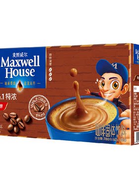 麦斯威尔盒装提神速溶咖啡粉