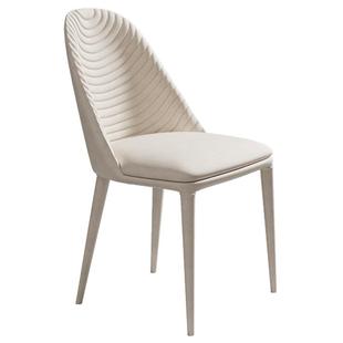德利丰高端设计师餐椅家用现代简约意式轻奢酒店样板间洽谈椅子