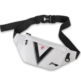 李宁腰包男款斜挎包潮流胸包男士背包运动单肩包女手机男生小挎包