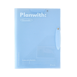 Planwith旋转文件夹拉杆夹a3资料夹试卷收纳袋文件收纳册透明插页初高中生试卷整理夹试卷夹收纳神器抽杆夹