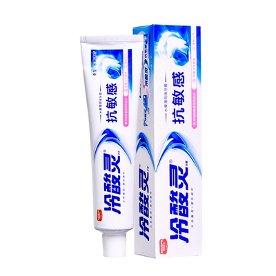 冷酸灵抗敏感牙膏清新口气清洁去渍净齿亮白大容量家用装官方正品