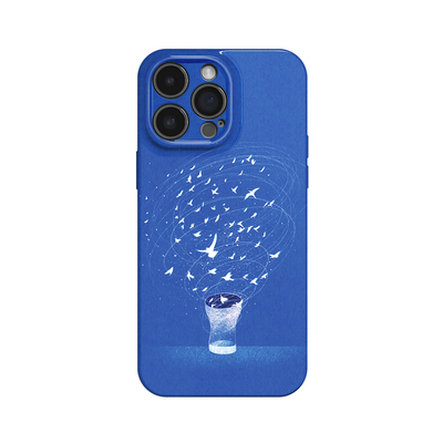 无言禁锢~小众独特文艺飞鸟ins适用苹果17promax手机壳iphone16华为mate70小米15vivoS19艺术iqooneo10荣耀90
