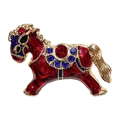 2026新年马到成功高档胸针女