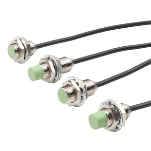 M12接近开关远距离传感器金属位置限位感应器NPNPLJ测距温度振动