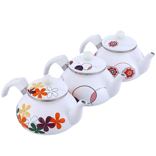 2.4升加厚凉水壶 搪瓷壶 电磁炉可用搪瓷水壶 茶壶 搪瓷茶壶