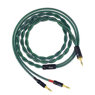 Mps发烧HiFi单晶铜一分二3.5转双3.5mm功放头戴式音频升级耳机线