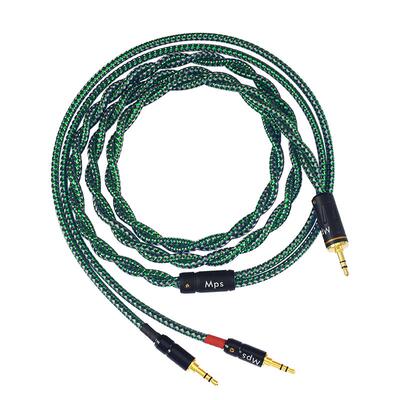 Mps单晶铜3.5转3.5一分二耳机线