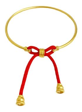 2024新款越南沙金蝴蝶结手环本命年福字红绳手链仿古法金手镯子女