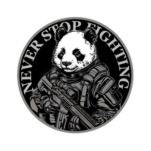 酋长新款熊猫军团百搭战术魔术贴章军迷臂章士气章DIY队徽包配件