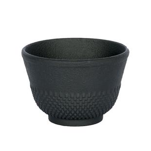 铸铁纯手工无涂层泡茶水杯子铁壶茶具配套生玄铁黑色茶杯单杯茶碗