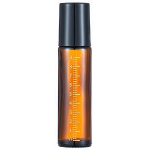 古迪避光滚珠分装瓶10ml玻璃走珠上药器旅行便携式滴管精油空瓶子