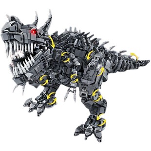 2026新款大型机械霸王恐龙积木变形机甲益智拼装玩具男孩生日礼物