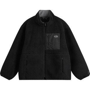 李宁摇粒绒外套男女秋冬新款立领加绒保暖防风情侣运动服开衫上衣