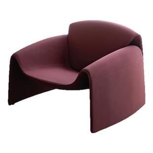 意式极简Poliform螃蟹椅经典设计师椅弧形单人沙发休闲椅网红椅子