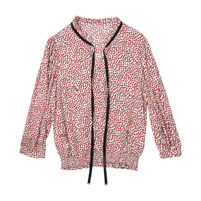 HONRN/红人印花淑女气质衬衫上衣