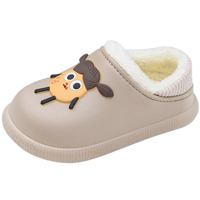 儿童棉拖鞋包跟冬新款