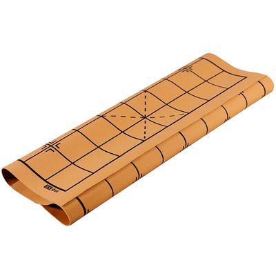中国象棋棋盘家用棋盘高档皮革棋布可折叠软布便携式皮革棋盘棋布