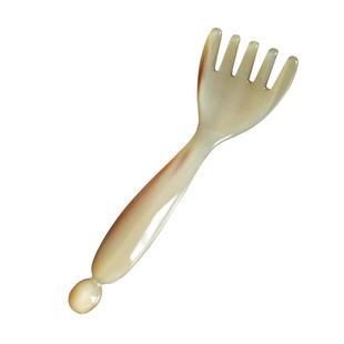 信轩升级带珠头部按摩器牛角五爪梳头皮眼周穴位棒五齿经络梳子