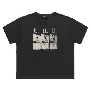 ERD忧郁的富二代 25SS You Are Nothing绷带人像水洗做旧短袖T恤