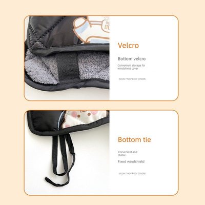 电动车后座挡风被冬季儿童亲子款加绒加厚电瓶车冬款防水防风罩