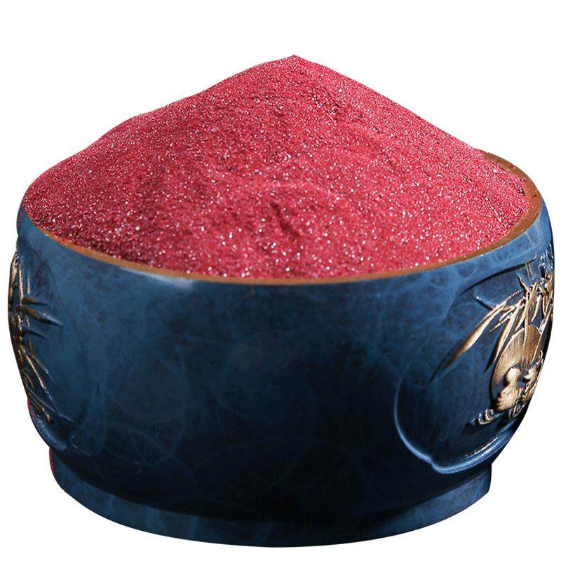 真品天然朱红砂粒原石粉过门石门槛石入户门装修地基帝王葫芦吊坠
