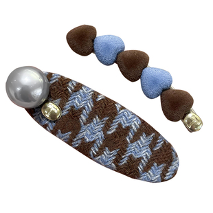 韩国东大门高奢爱心发夹女百搭前额侧边夹子刘海夹碎发卡子鸭嘴夹