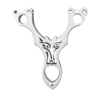 新款不锈钢圆皮筋弹弓架一把抓单卡珠卡球顶卡射鱼扁皮弹弓高精度