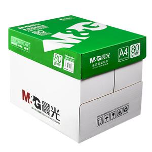 晨光A4纸80g复印纸A3试卷打印纸单包100张白色70g手工折纸500张包邮学生用家庭作业a5草稿本整箱标书办公用品