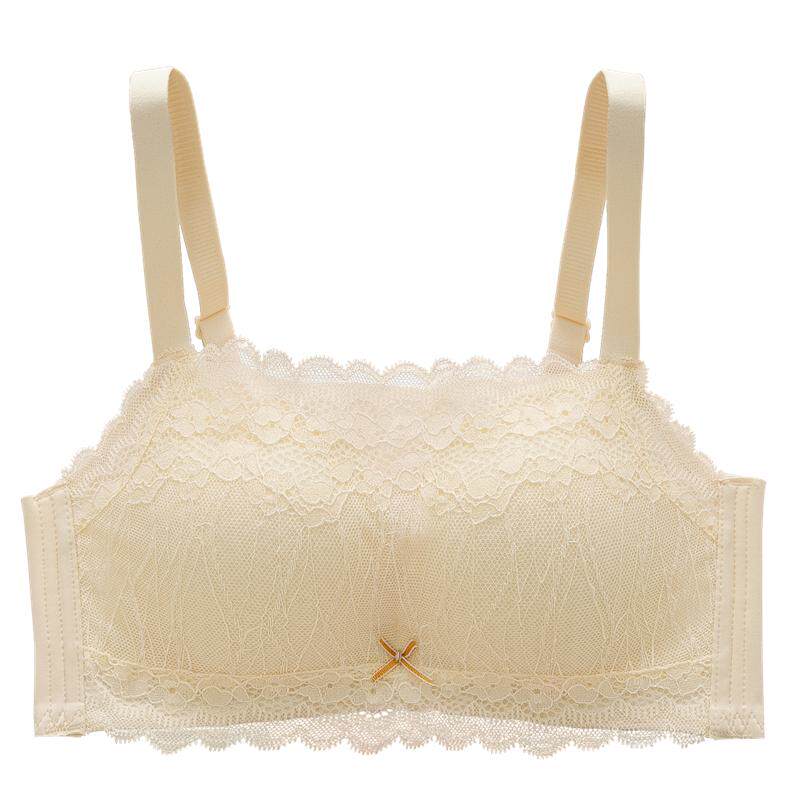乳胶抹胸式文胸防走光无钢圈内衣女小胸聚拢薄款收副乳透气裹胸罩