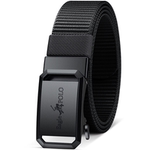 鹰王保罗皮带男士新款休闲帆布百搭自动扣战术腰带工装户外裤带