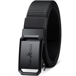 鹰王保罗皮带男士新款休闲帆布百搭自动扣战术腰带工装户外裤带