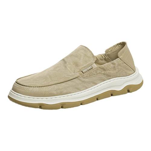 红蜻蜓布鞋2025秋款男鞋一脚蹬懒人外穿健步鞋休闲轻便中年爸爸鞋