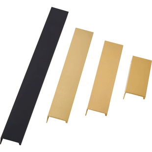 柜门把手现代简约黑色抽屉一字形衣柜橱柜抽屉隐形极简免打孔拉手