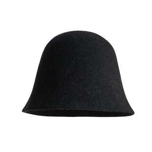 李兰迪同款渔夫帽秋冬保暖羊毛呢子盆帽显脸小水桶帽时尚英伦帽子