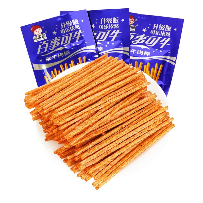 15g*30袋百事可牛素牛肉棒辣条辣片80后90后童年金典怀旧香辣零食