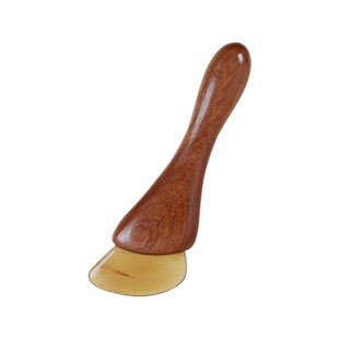 康浦小羊蹄拨筋棒脸部专用眼部面部全身通用牛角刮痧板头部按摩器