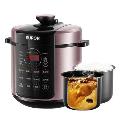 5L大容量双胆电压力锅苏泊尔