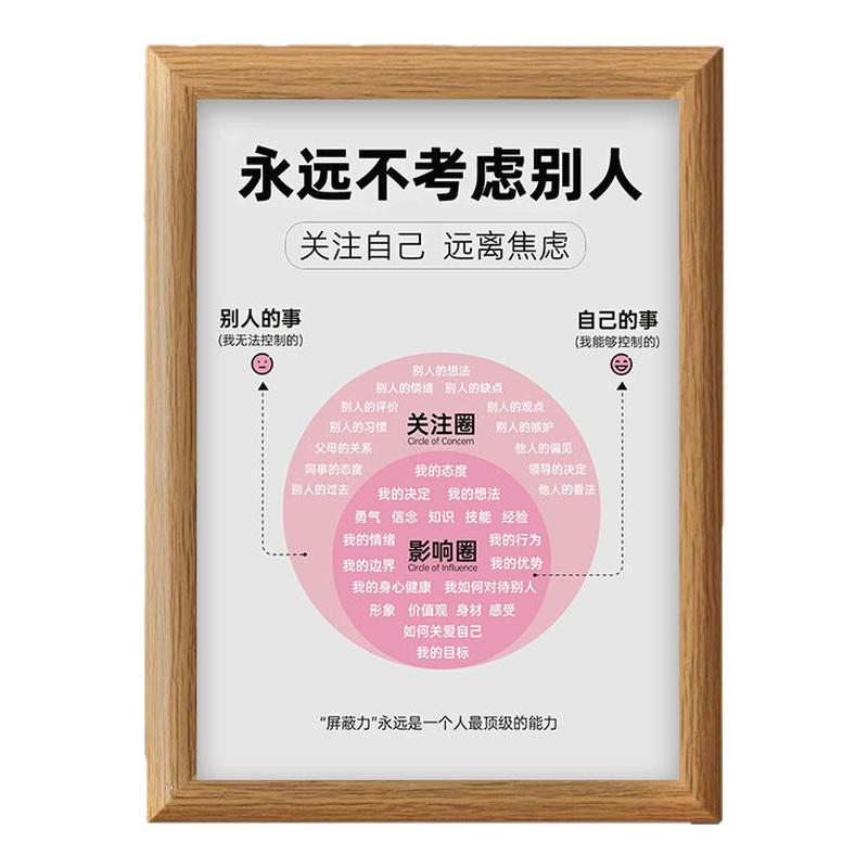 治愈系文字送女生创意相框