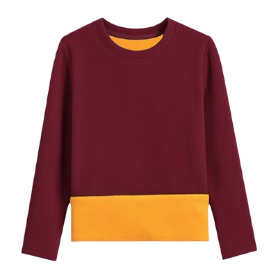 保暖防寒长袖T恤女秋冬季节加绒加厚大码洋气显瘦内搭打底衫上衣