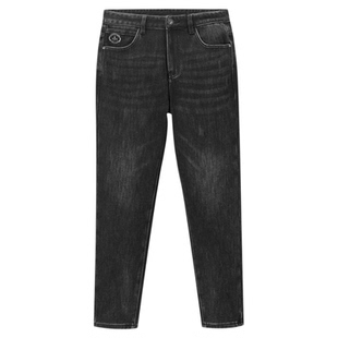 海撤柜剪牌男装百搭休闲牛仔裤长裤子专柜正品黑色男裤子清仓折扣