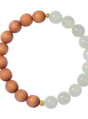 手串小禾玉坊和田玉情侣老山檀