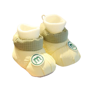 婴儿鞋子冬款加绒0到6个月12冬季鞋袜冬天地板袜初生宝宝秋冬棉鞋