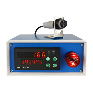 st96红外线自动计数器电子数显工业感应输送带计米器点数机记数器