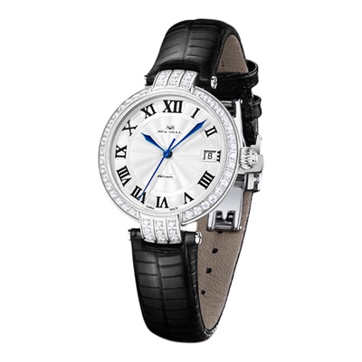 海鸥表女士手表轻奢小众自动机械表气质镶钻女表皮带腕表752L