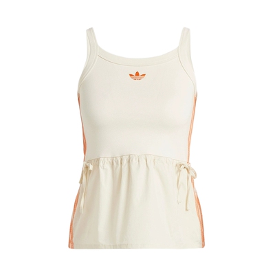 adidas阿迪达斯三叶草蝴蝶结吊带衫夏女三条纹背心可调节KC0765