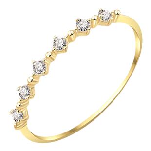 清木丨CaTwo 日系18K黄金莫桑石戒指女玫瑰金14K尾戒指环143591