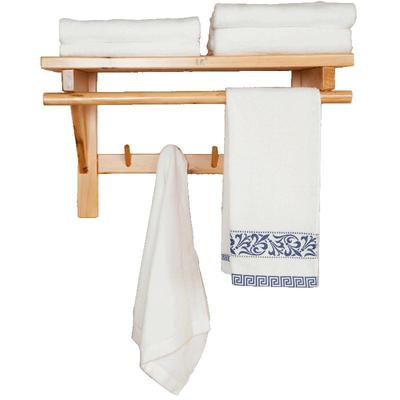 木质壁挂式酒店民宿置物架