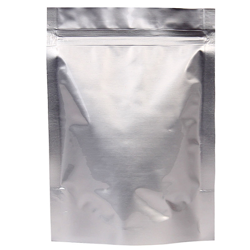 自立鋁箔袋純鋁自封食品茶葉魚餌錫箔紙狗糧貓糧密封包裝避光立體
