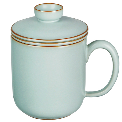 陶瓷汝窑带盖泡茶礼品办公杯